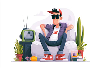 draw cartoon illustrations for you