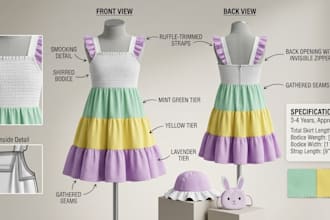 design and customize stylish kids frocks and clothing
