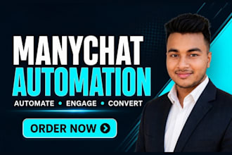 automate instagram, facebook and whatsapp with manychat chatbot