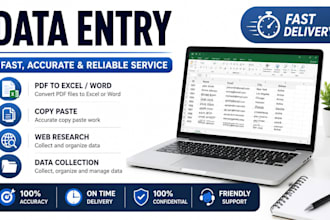 do accurate data entry, web research, and copy paste