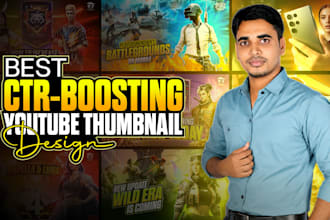 design best CTR boosting youtube thumbnails