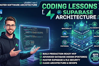tech you how to use supabase and do coding