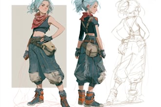 draw an anime charakter or oc for you