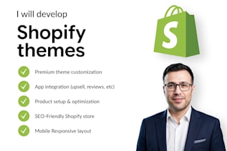design and develop a shopify store