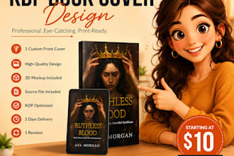 design modern book covers for amazon KDP publishing