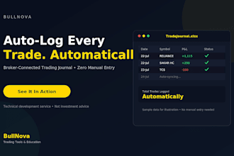 build your live automatic trading journal for broker