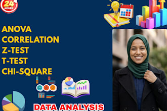 do anova, correlation ,chi sqaure ,t test ,z test and hypothesis testing