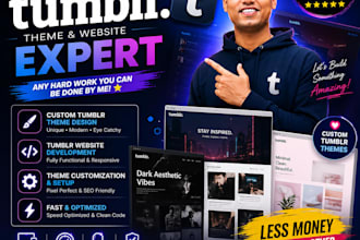create, customize and design a professional tumblr website