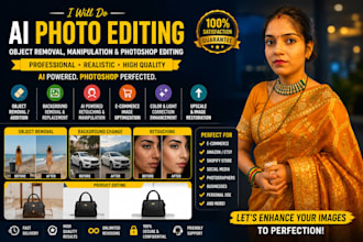 do ai photo editing, object removal, image manipulation and photoshop editing