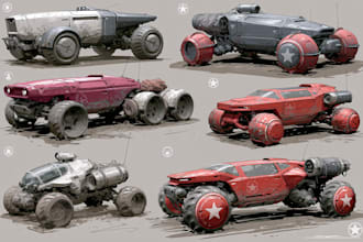 design and sketch the car or vehicle you want