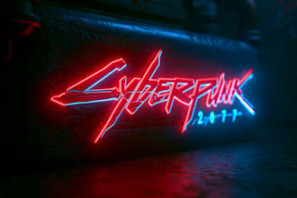 do an excellent futuristic cyberpunk logo or typography