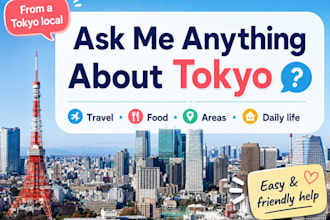answer your questions about tokyo as a local