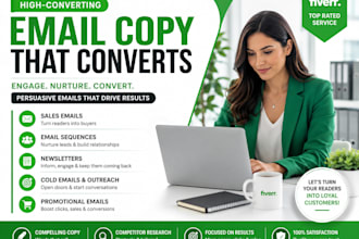 write persuasive email copy and email sequences that convert