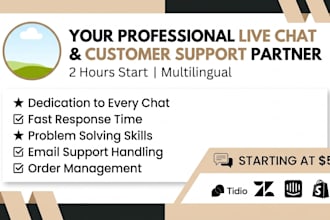 provide professional customer support and live chat service