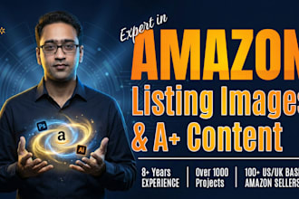 design amazon listing images and a plus content for your store