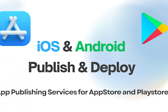 upload publish andriod or ios app to playstore appstore