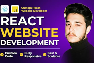 create a modern custom coded website with react and tailwind
