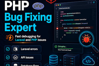 fix laravel PHP database and backend bugs