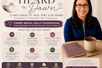 be your empathetic listener and provide a safe space to talk