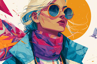 draw custom digital art illustrations