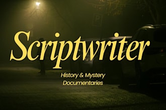 write engaging youtube scripts for history and mystery