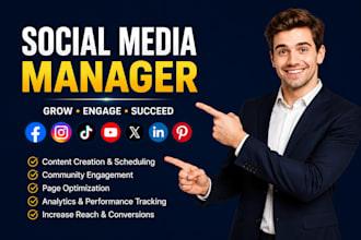 be your social media marketing manager and growth partner