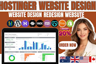 design hostinger website, redesign wordpress website and fix website issues