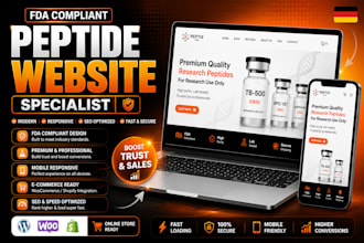 build german peptide website fda compliance website for research on woocommerce
