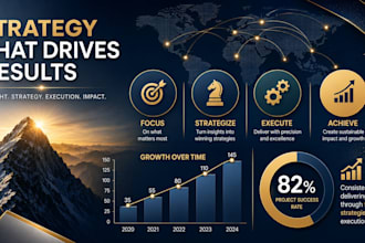 design a signature executive presentation and analytical report