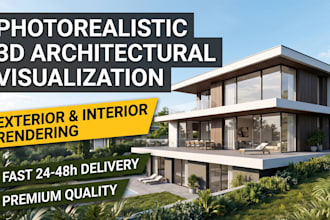 create photorealistic 3d architecture visualization