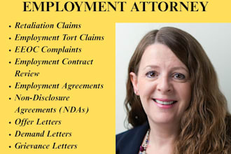 be employment lawyer in california ny for harassment, termination, tort law, nda