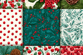 do seamless patterns for wrapping paper, wrapping tissue