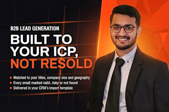 do b2b lead generation and build a verified prospect llst