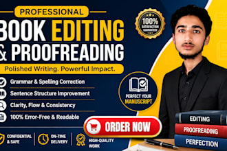 professionally edit and proofread your book, ebook, or manuscript