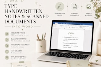 convert scanned document, image, or handwritten notes into word