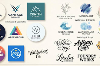design professional minimalist, watercolor, or lettering