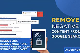 suppress and remove negative links on search results