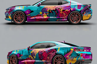 design custom car wraps and automotive graphics