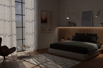 create a photorealistic 3d render of your project