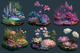 create a realistic landscape or background illustration