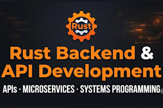 build your rust backend service