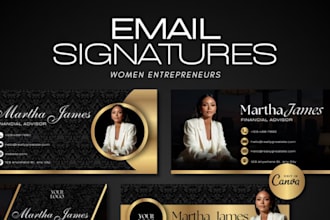 design clickable HTML email signature, modern responsive email signature
