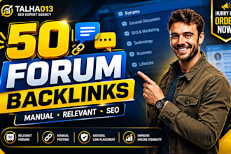 build manual forum backlinks from relevant discussions