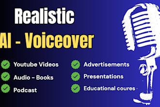 realistic male and female ai voice over