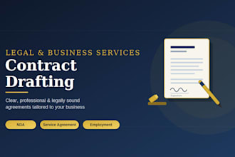 draft professional legal contracts agreements nda and privacy policy