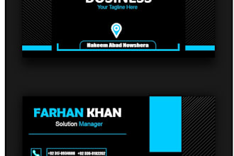 modern business card and visiting card design in 24 hours
