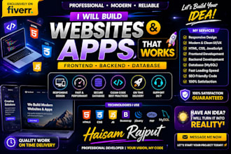 create HTML CSS javascript website