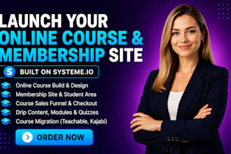 build systeme io online course membership site course sales funnel for coaches