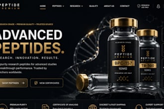 design fda compliant peptide website research peptide website woocommerce store