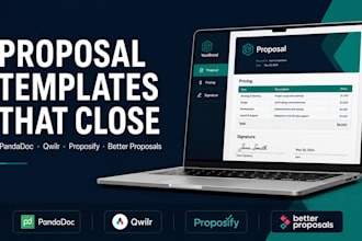 design a pandadoc qwilr proposify or better proposals sales template